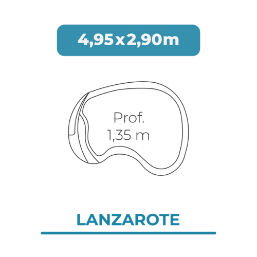 Cobertor piscina 4,95 X 2,90 Lanzarote