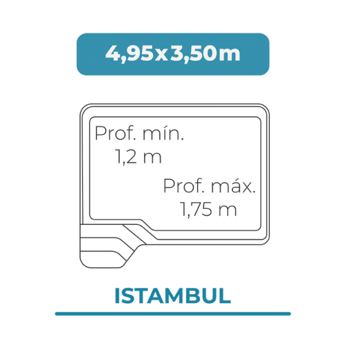 Cobertor piscina 4,95 X 3,50 Istambul