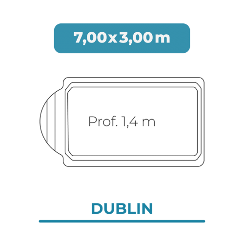 Cobertura piscina 7,00 X 3,00 Dublin