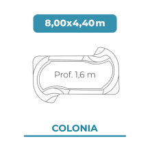 Cobertura piscina 8,00 X...