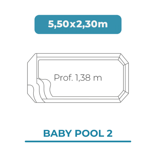 Cobertura piscina 2 5,50 X 2,30 Baby...