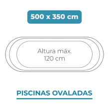Liner 500x350x120 Piscinas Ovaladas