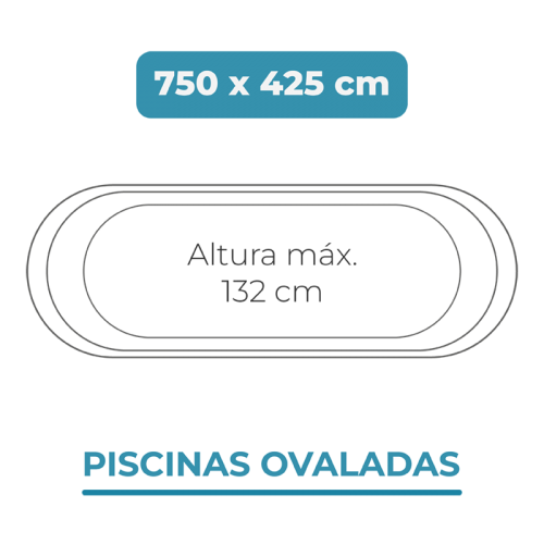 Liner para Piscina 750x425x132...