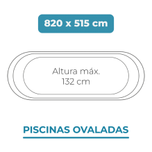 Liner 820x515x132 Piscinas Ovaladas