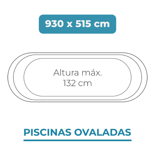Liner 930x515x132 Piscinas Ovaladas