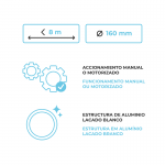 Enrollador para manta térmica 8m