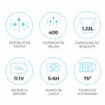 Características específicas limpiafondos eléctrico Voltera 55
