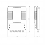Medidas Panel control POOLSMART (G2 TITANIO)