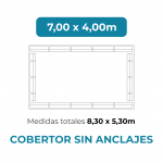 Cobertor sin anclajes 7x4