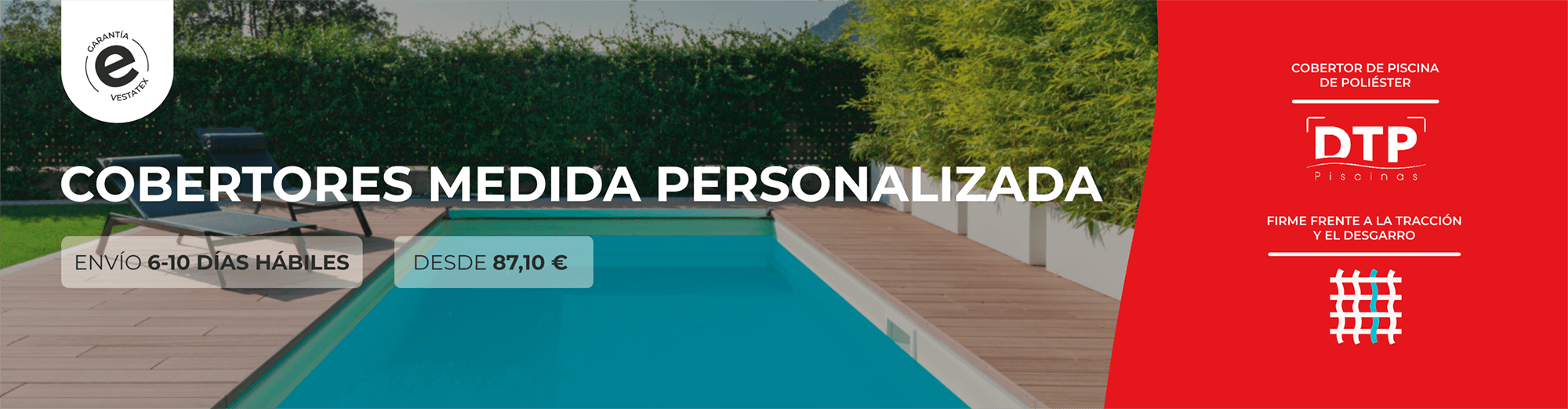 Cobertores para piscinas de poliéster DTP