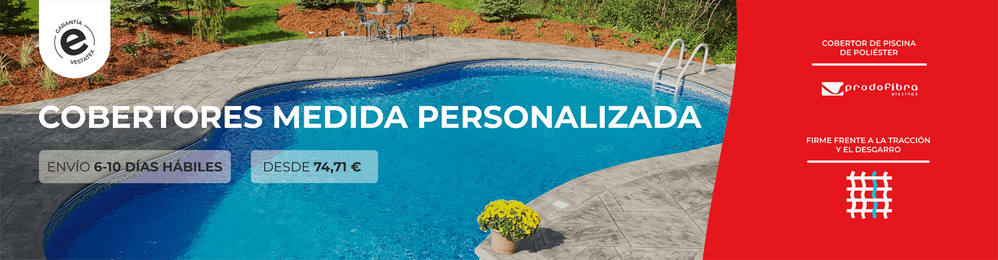 Cobertores para piscinas de poli&eacute;ster Multiforma