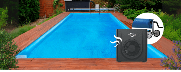 É possível usar uma bomba de calor e uma capa térmica para aquecer a sua piscina?